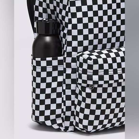 Vans Old Skool Check Backpack Black & White - Picture 3 of 7